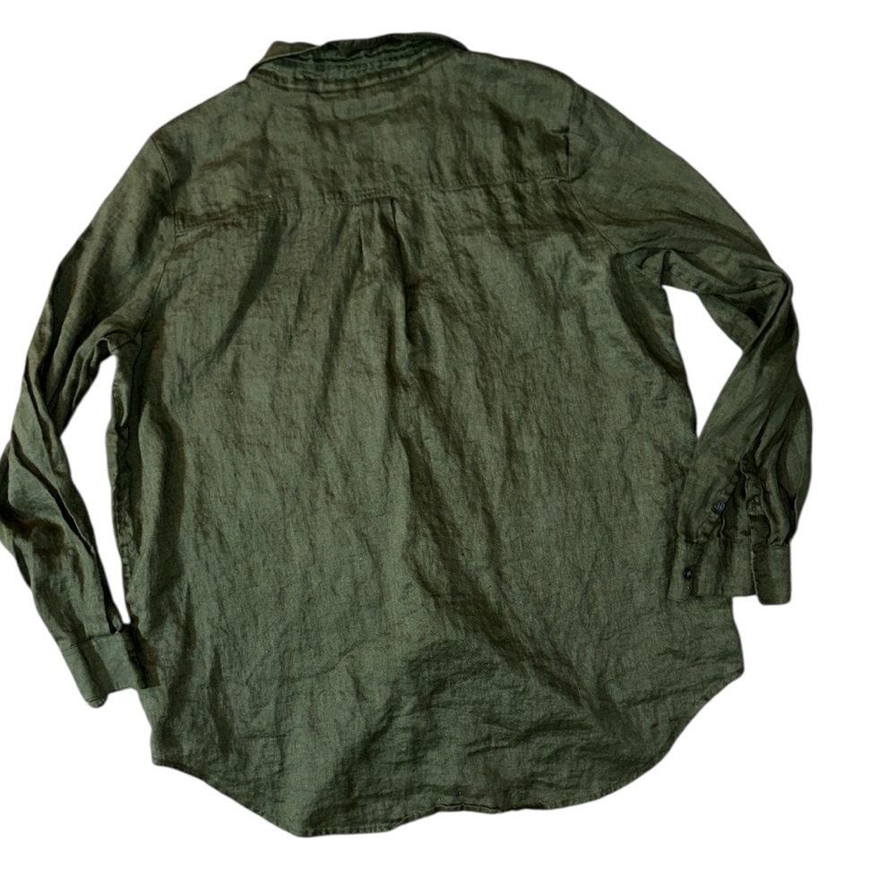 Boden Olive Button-Up Shirt - Picture 2 of 5